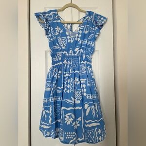 Blu Pepper Blue and White Casual Dress